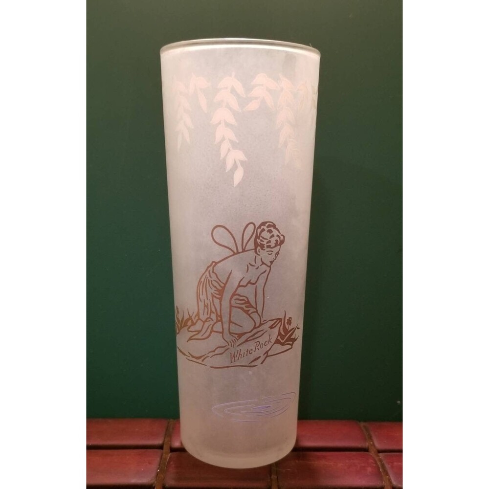 Gold Fairy White Rock Quinine Tonic Water Libbey Frosted Collins Cocktail Glass